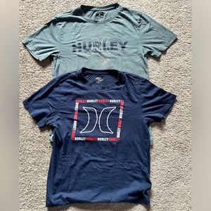 Hurley tshirts, lot of 2 men’s size small, bleach stain on one, see pictures